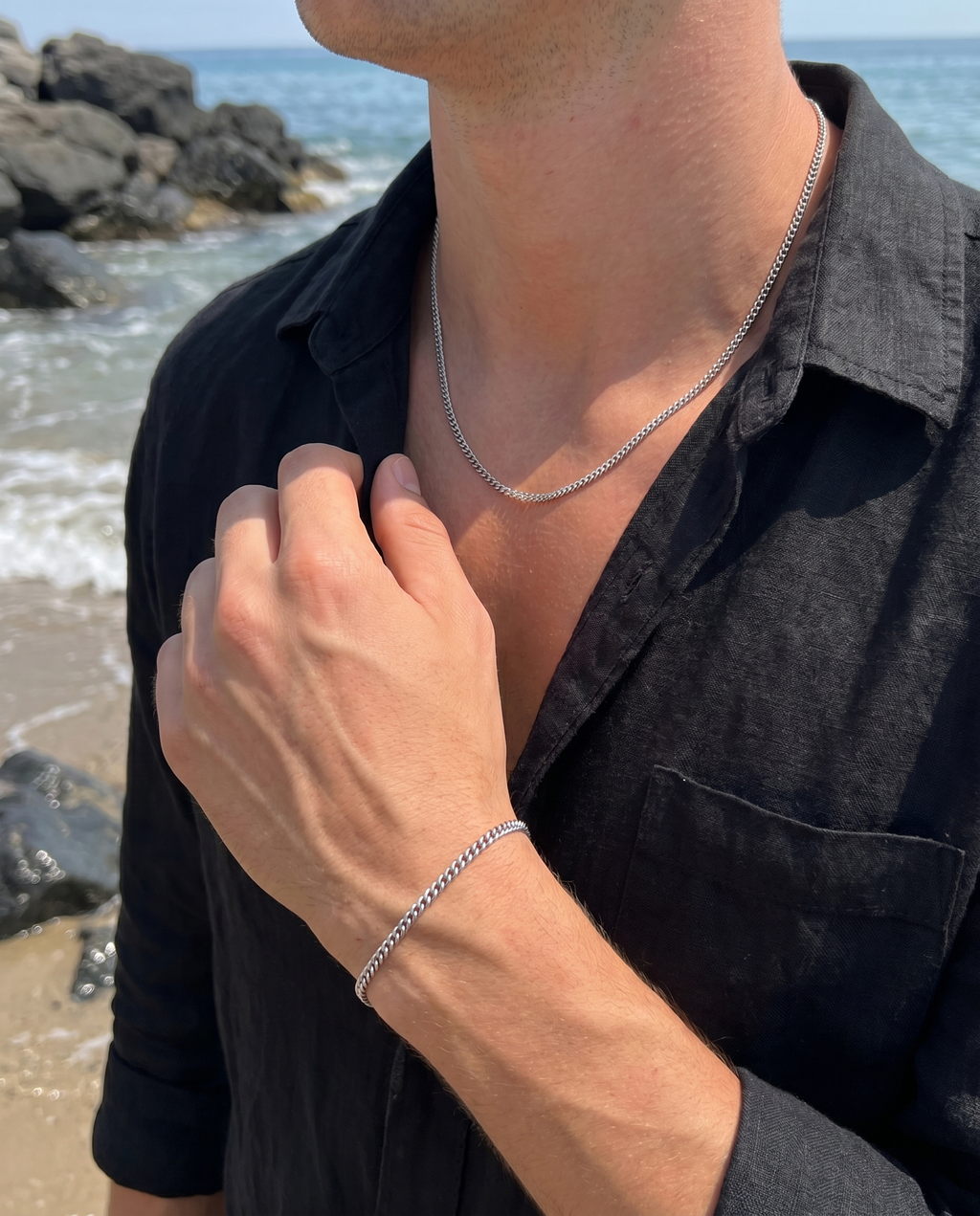 Cuban Chain Bracelet — Silver