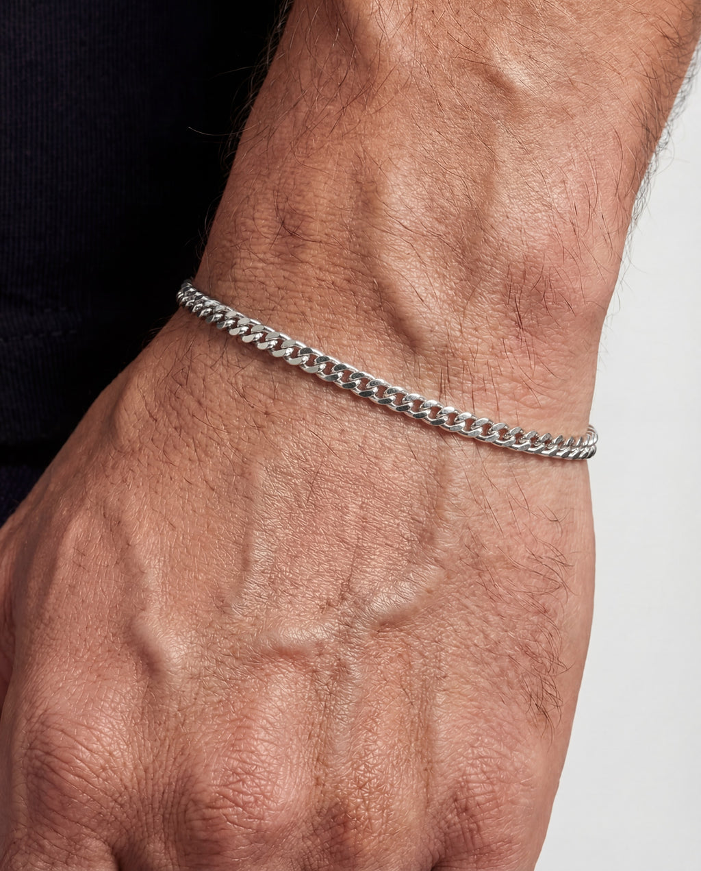 Cuban Chain Bracelet — Silver