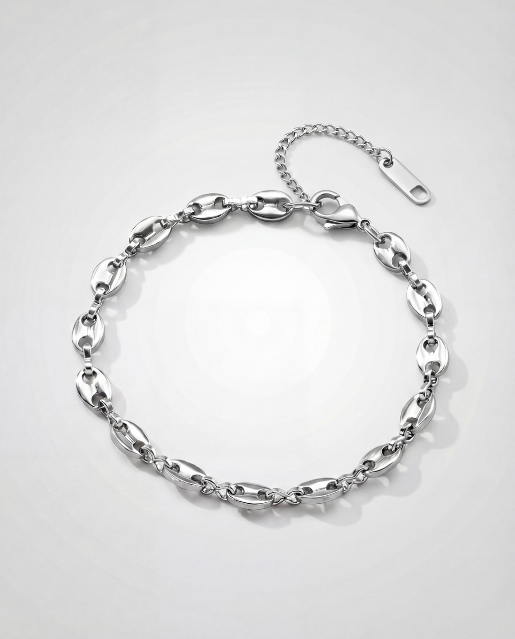 Anchor Link Bracelet — Silver