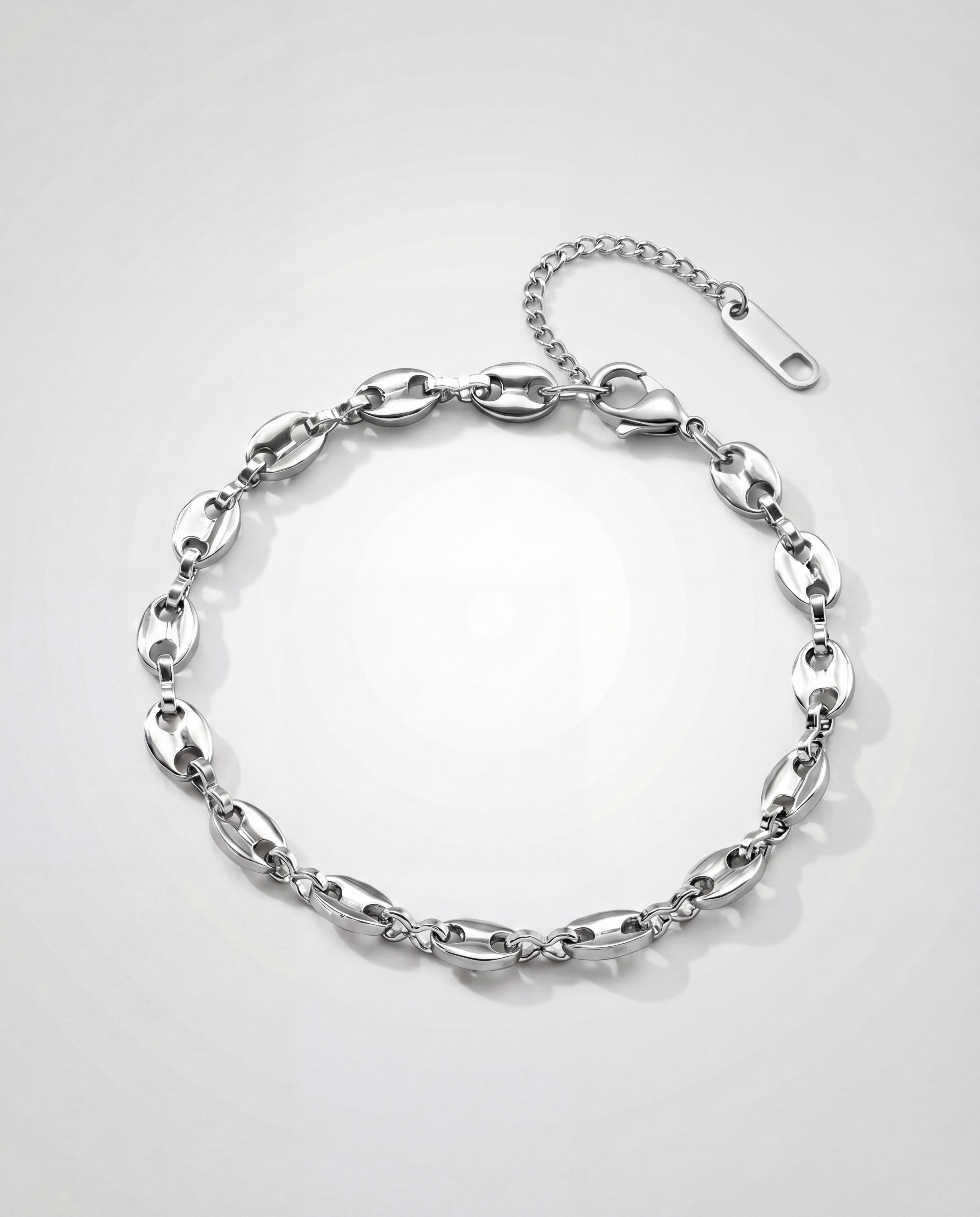 Anchor Link Bracelet — Silver