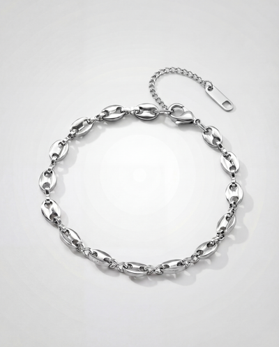 Anchor Link Bracelet — Silver