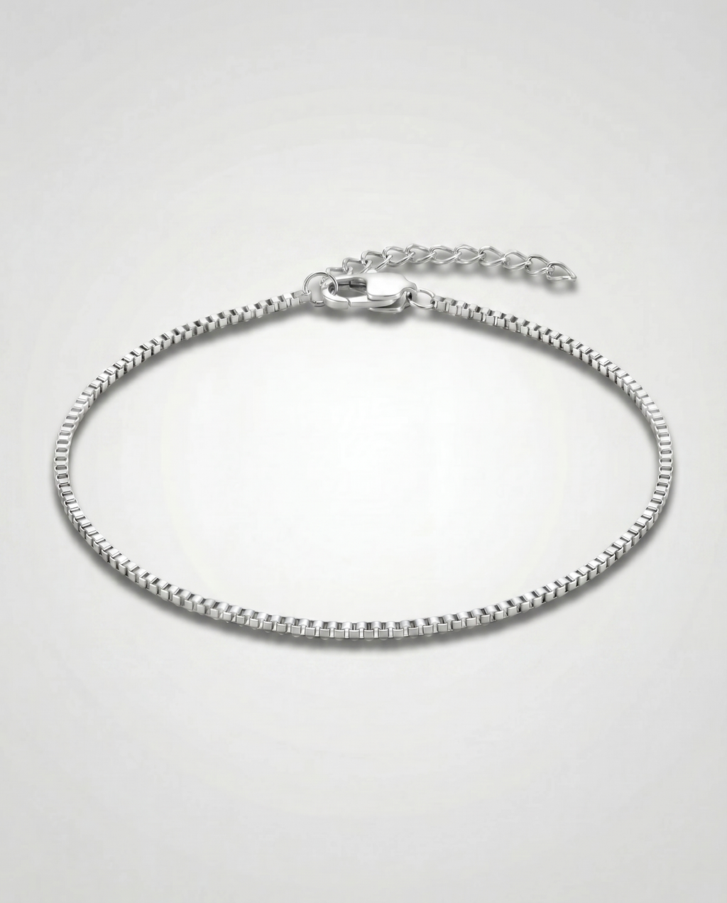 Box Chain Bracelet — Silver