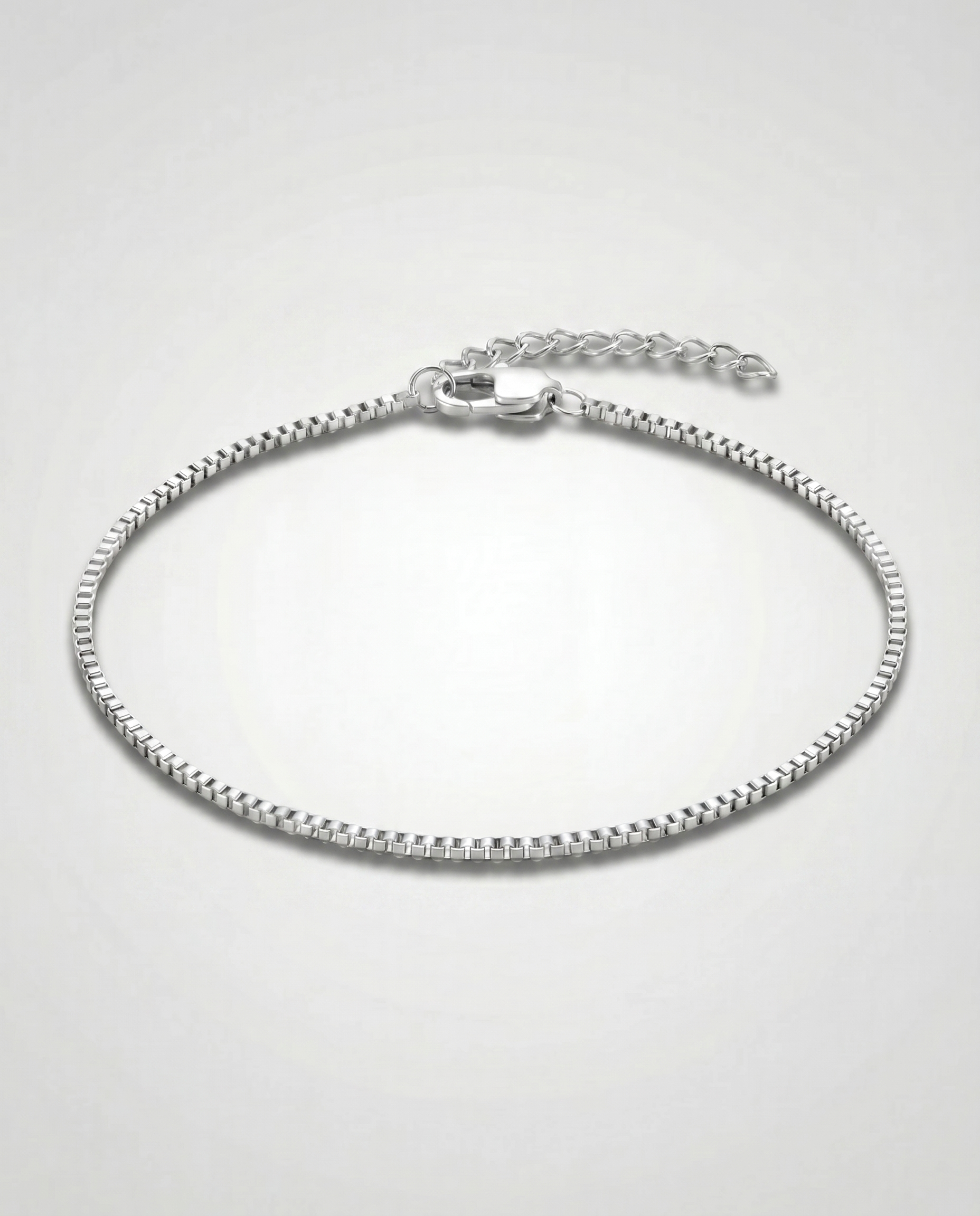 Box Chain Bracelet — Silver