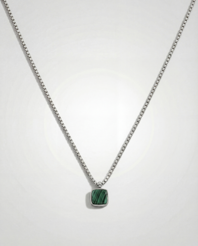 Verdant Stone Pendant — Silver