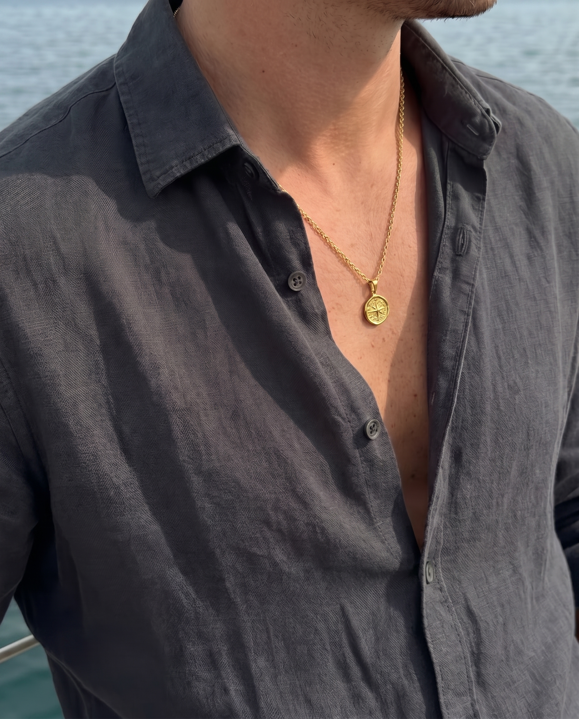 North Star Pendant — Gold