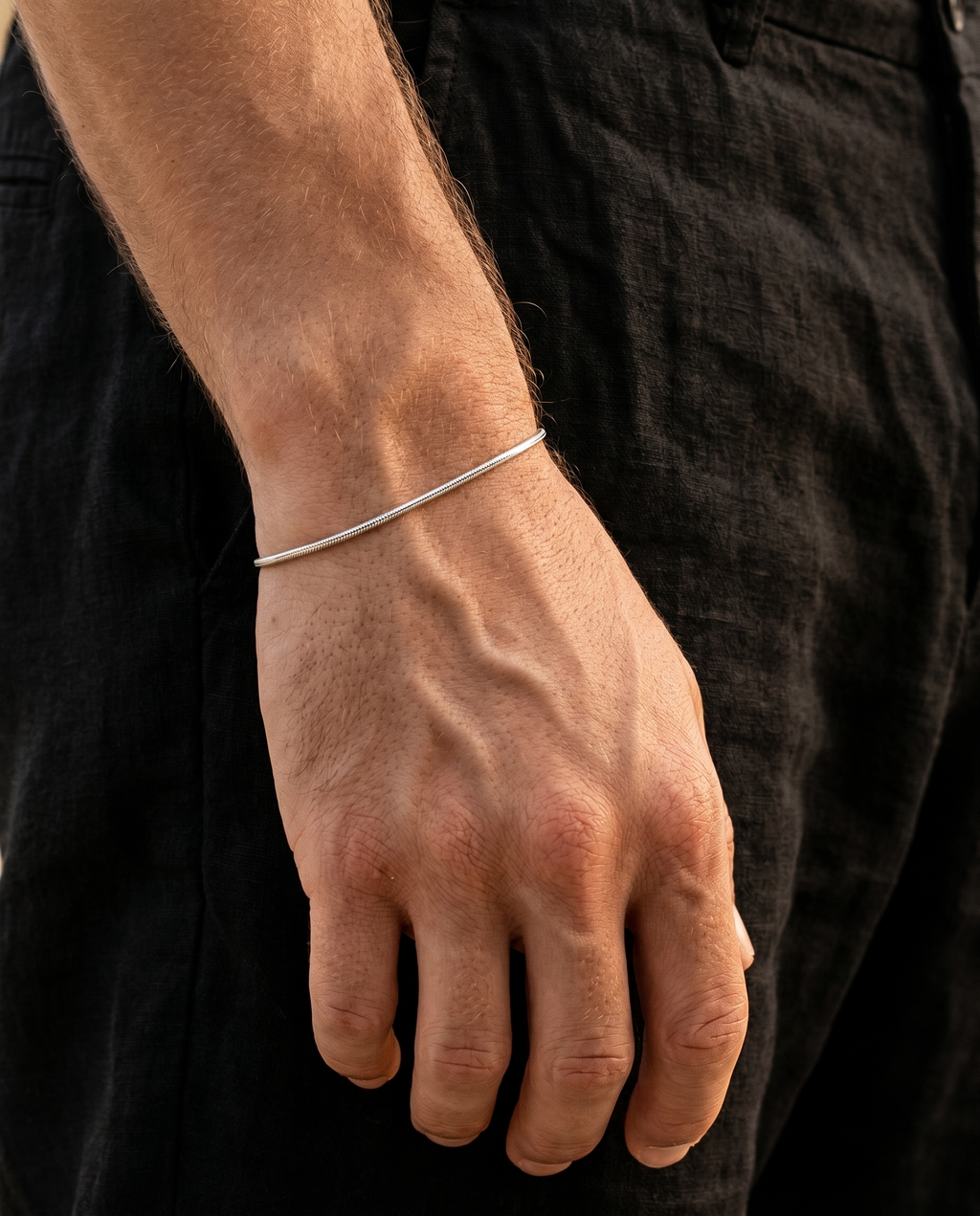 Snake Chain Bracelet — Silver