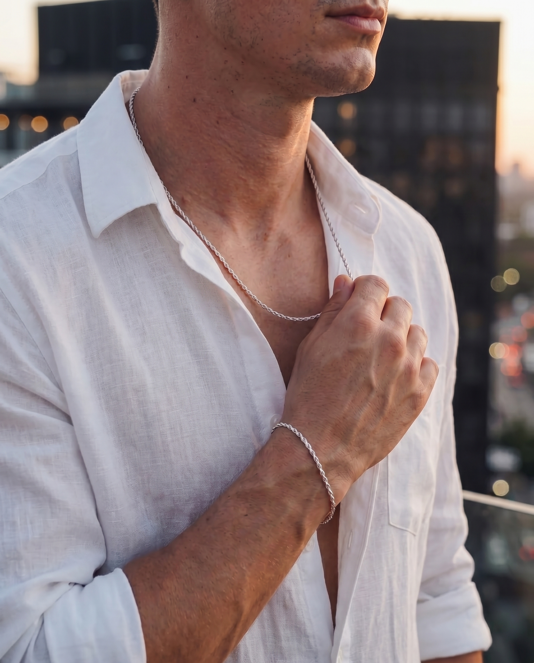 Rope Chain Bracelet — Silver