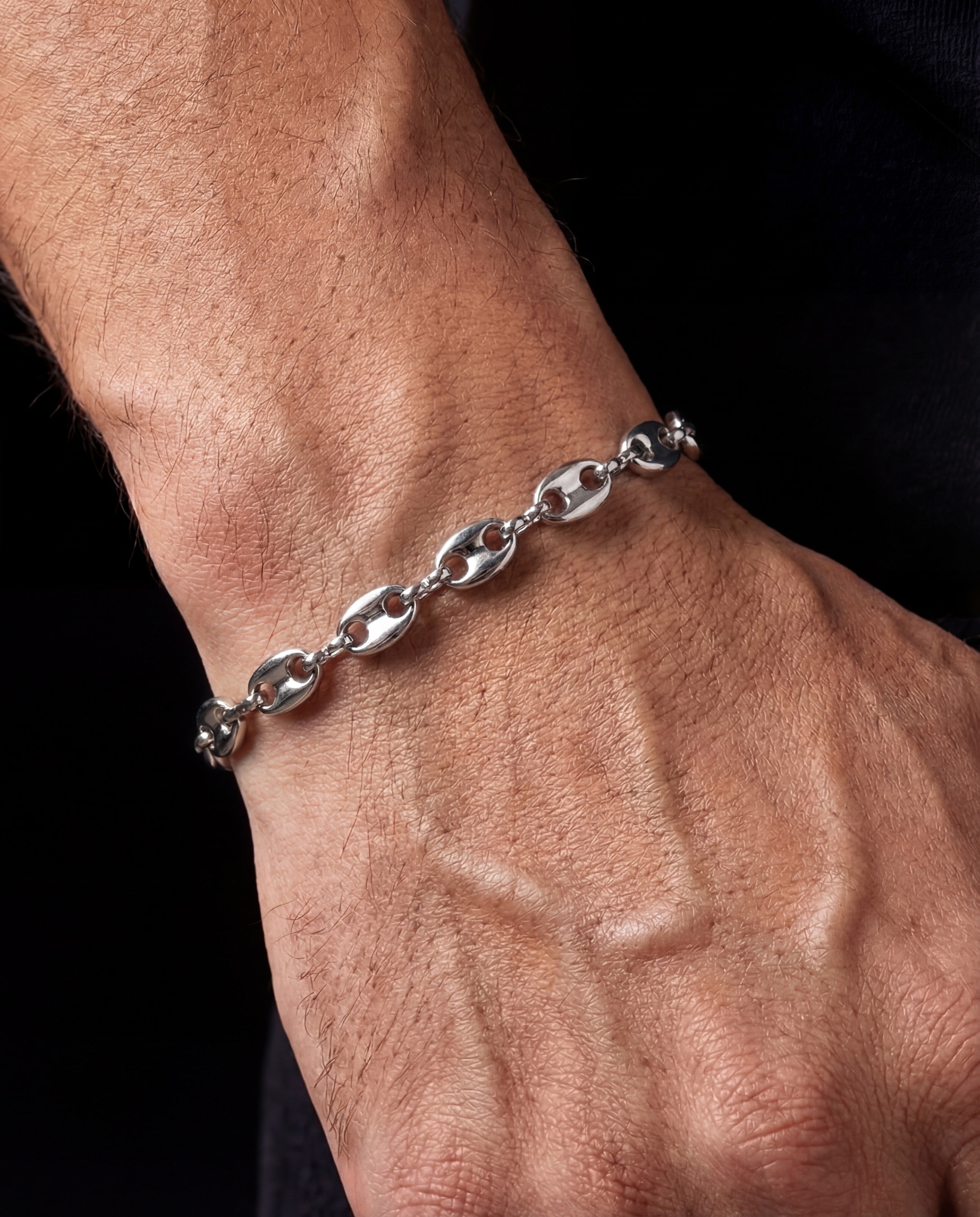 Anchor Link Bracelet — Silver