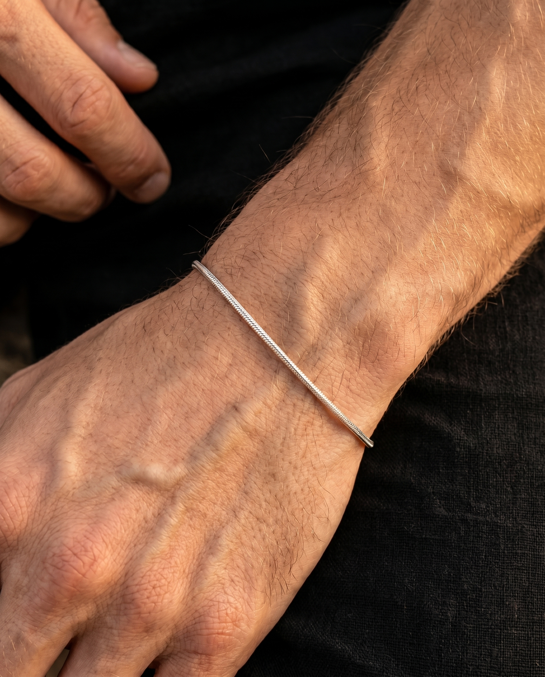 Snake Chain Bracelet — Silver