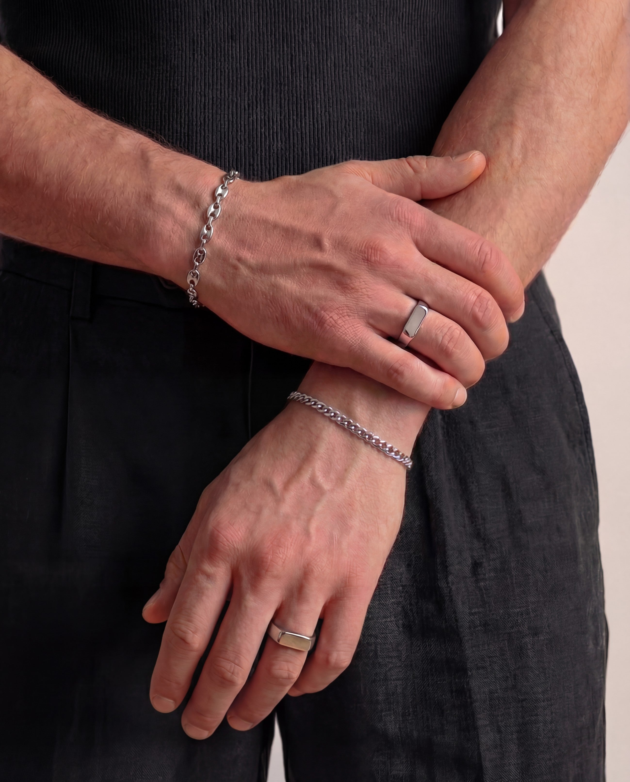 Anchor Link Bracelet — Silver