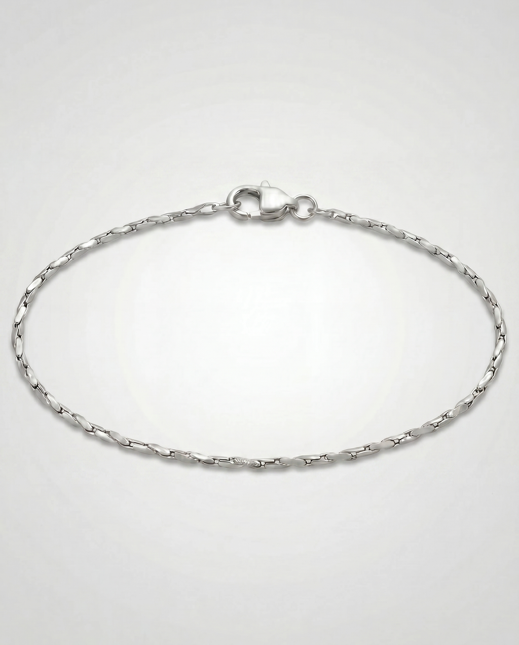 Slim Wire Chain Bracelet — Silver