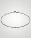 Slim Wire Chain Bracelet — Silver