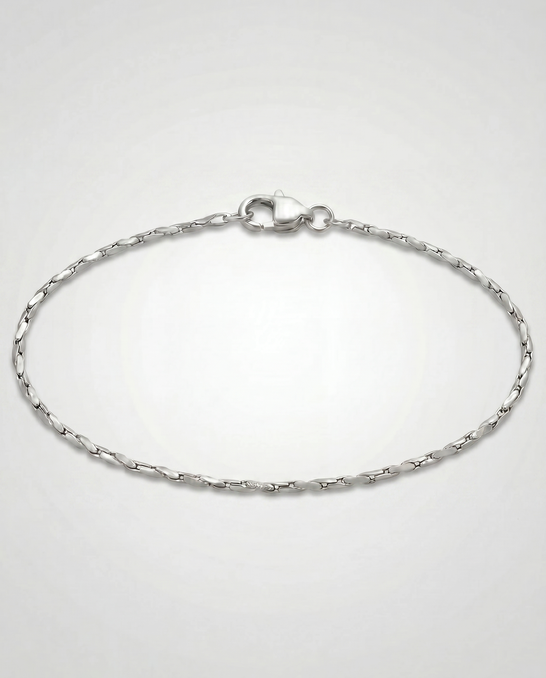 Slim Wire Chain Bracelet — Silver